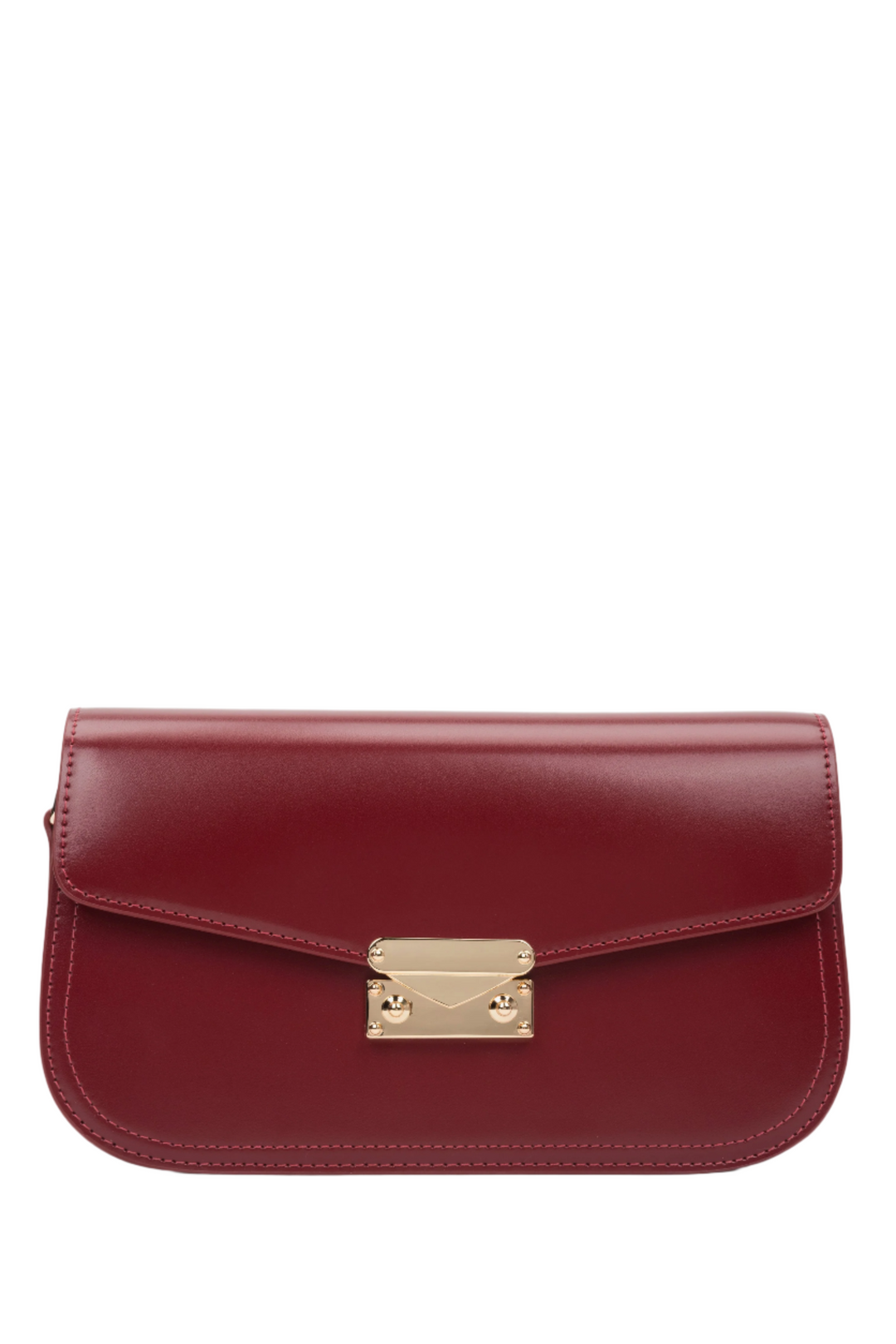 Bordowa poręczna torebka damska na ramię ze skóry naturalnej Estro ER00116841