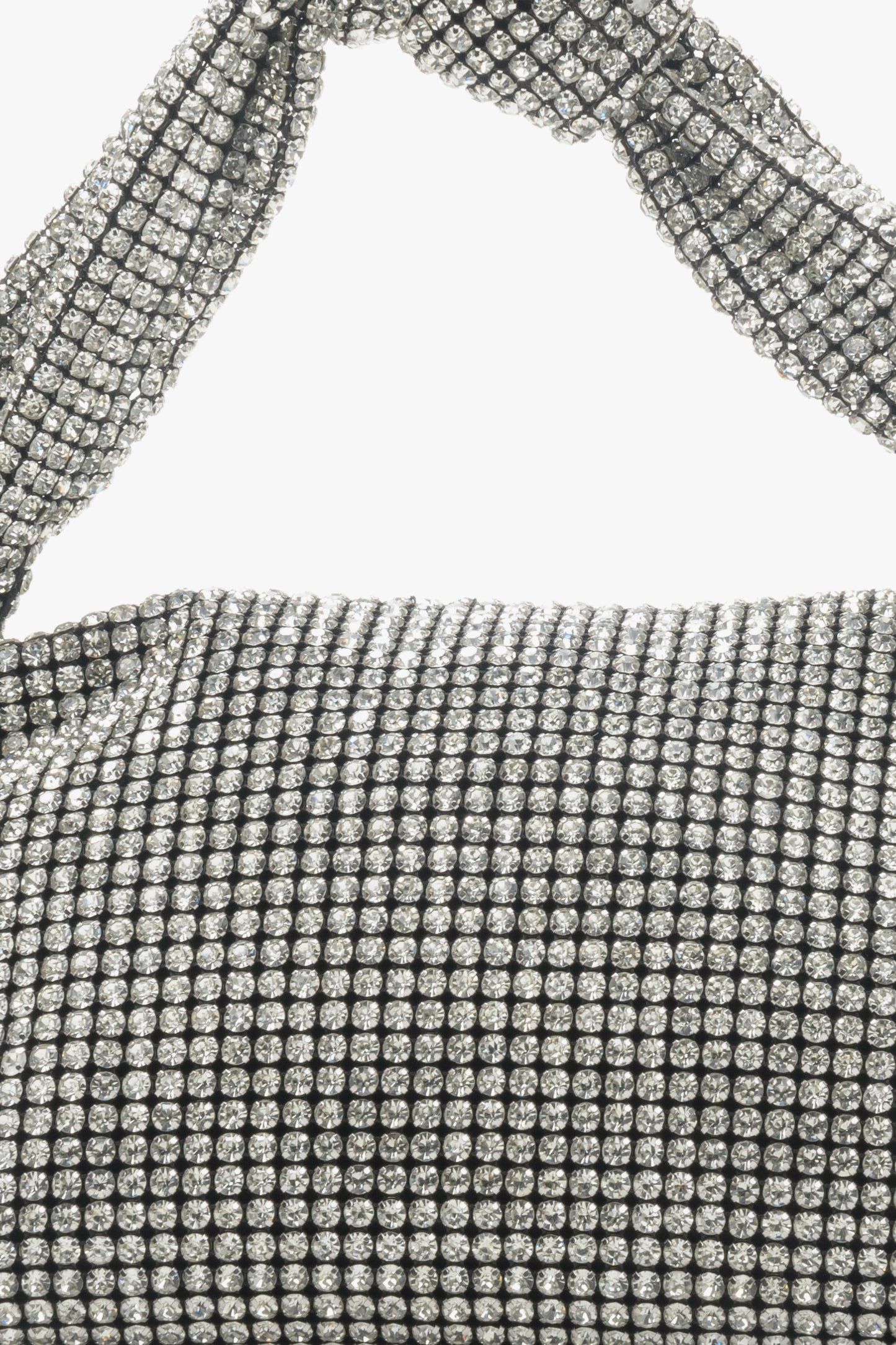Wieczorowa torebka damska z kryształkami Estro - zbliżenie na detale.