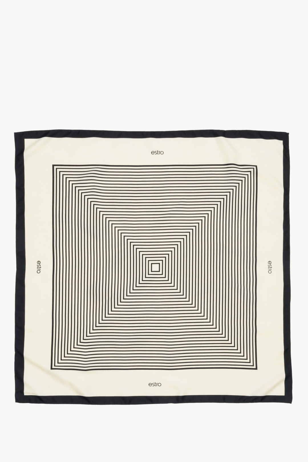 Apaszka damska beżowo-czarna Estro.