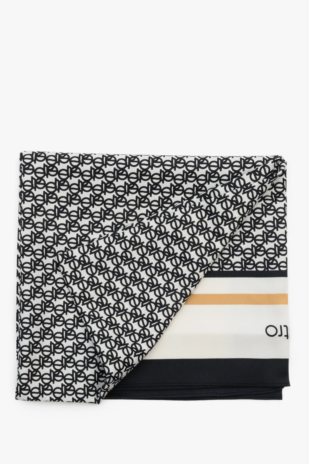 Apaszka damska czarno-biała Estro.