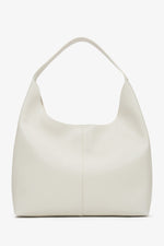 Pojemna czarna shopperka damska ze skóry naturalnej Estro ER00116833.