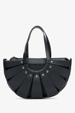 Czarna torebka damska typu koszyk z włoskiej skóry naturalnej Estro ER00115028