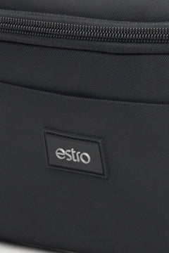 Czarna nerka męska Estro - zbliżenie na detale.