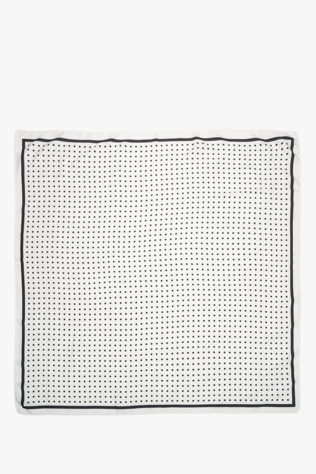 Biało-czarna apaszka damska Estro w grochy.