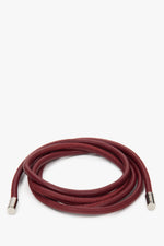 Cienki bordowy pasek ze skóry naturalnej Estro ER00118300.