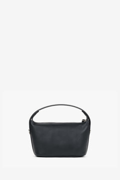 Stylowa mała torebka crossbody damska czarna ze skóry naturalnej Estro
