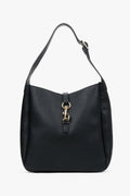 Czarna torba damska typu shopper z włoskiej skóry naturalnej Premium Estro ER00117493.