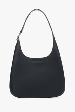 Czarna torebka damska typu shopper ze skóry naturalnej Estro ER00118915.