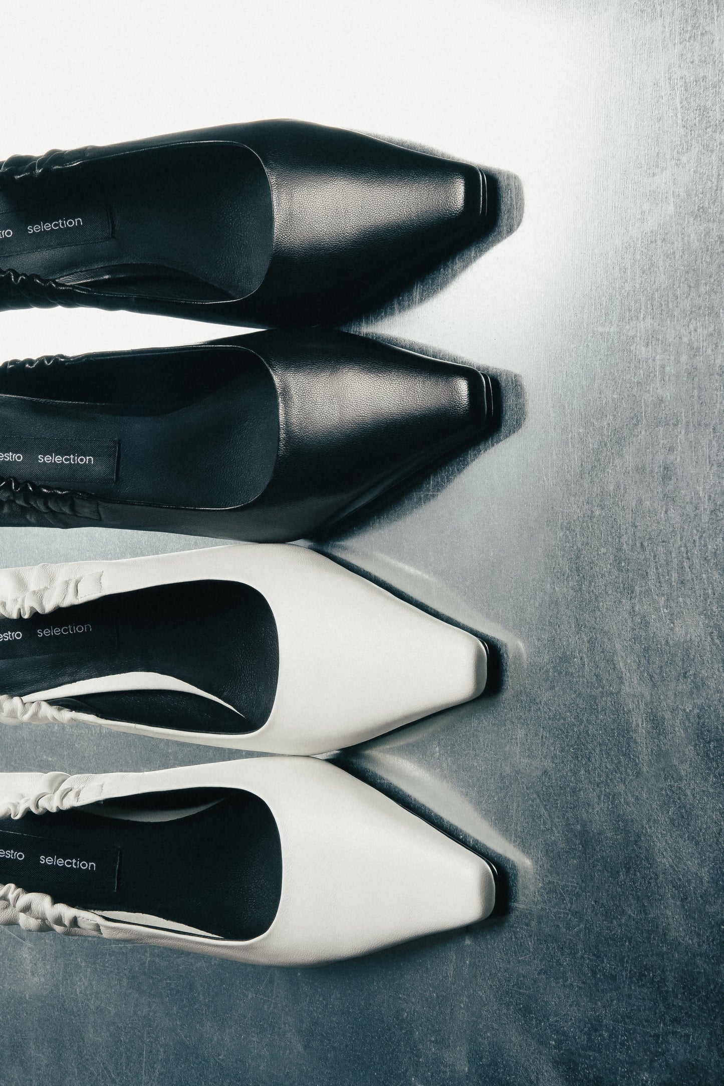 Czółenka ze skóry naturalnej Estro Selection.