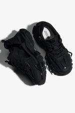 Czarne sneakersy damskie na grubej podeszwie ES8 ER00115758