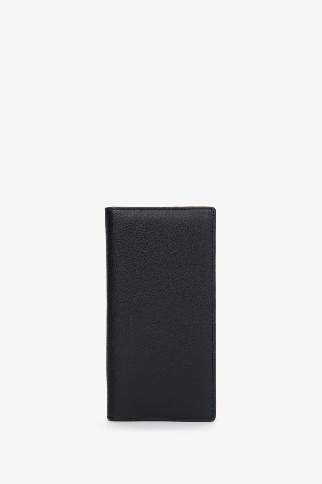 Czarny pojemny portfel męski ze skóry naturalnej Estro ER00110893