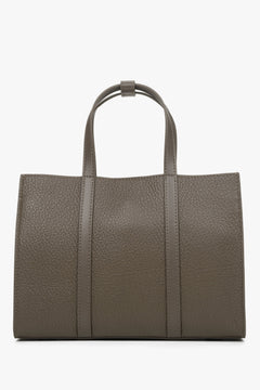 Brązowa torba damska typu shopper ze skóry naturalnej Estro ER00114413
