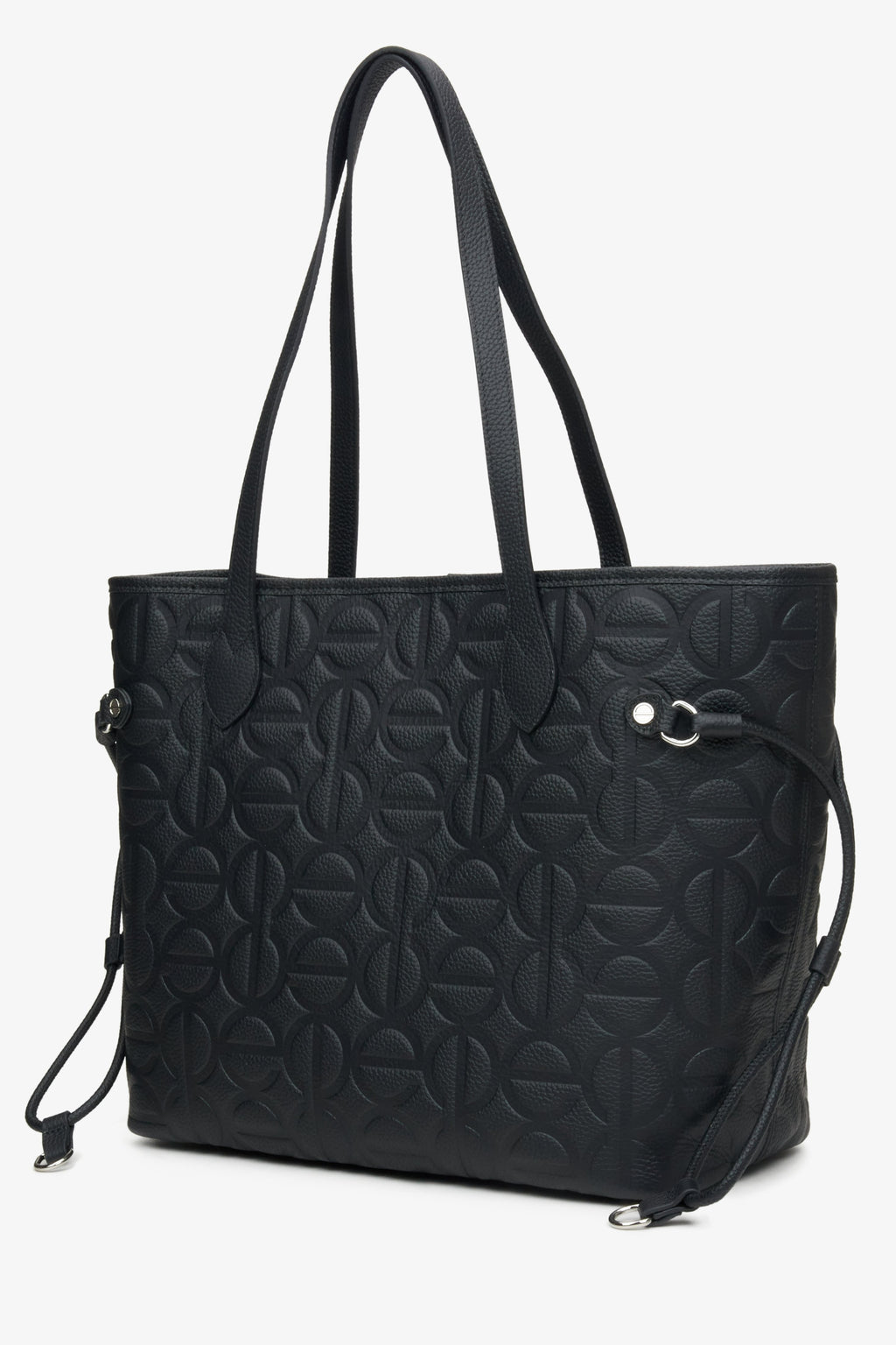 Czarna torba damska typu shopper Estro.