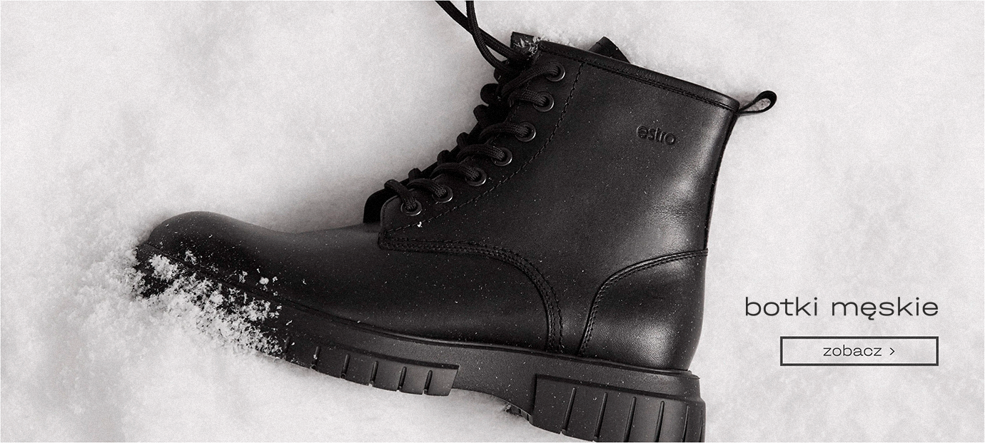 Męskie botki w kolekcji zimowej Estro.