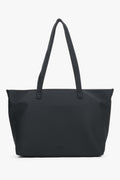 Minimalistyczna czarna torba typu shopper ze skóry naturalnej Estro ER00120563