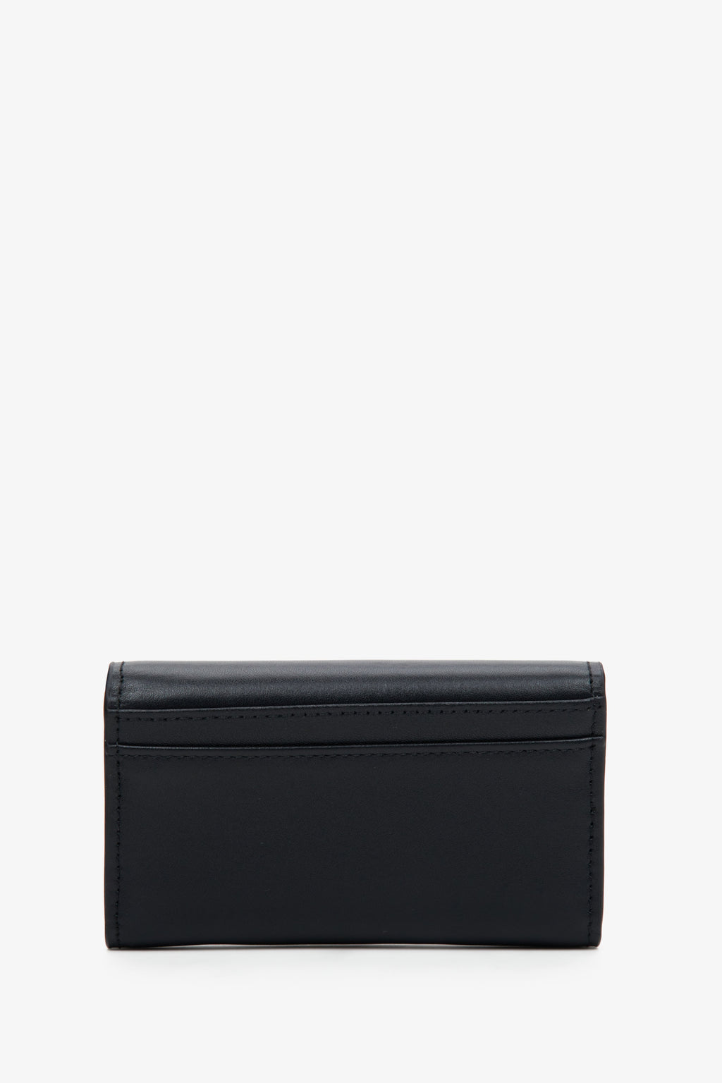Damskie etui na klucze w kolorze czarnym ze skóry naturalnej marki Estro - rewers.
