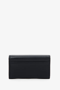 Damskie etui na klucze w kolorze czarnym ze skóry naturalnej marki Estro - rewers.