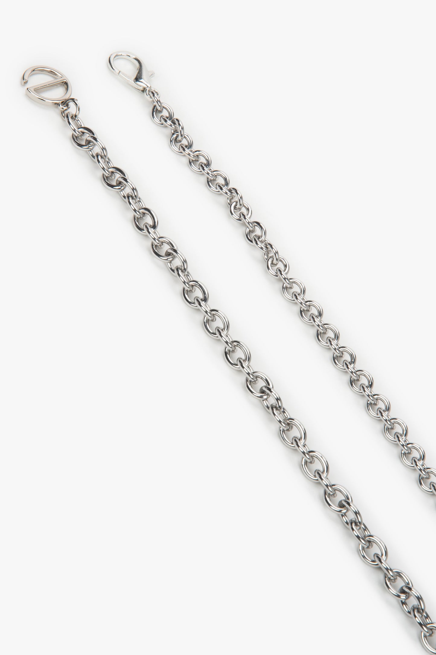 Srebrny pasek-łańcuszek na biodra z karabińczykiem Estro ER00118257.