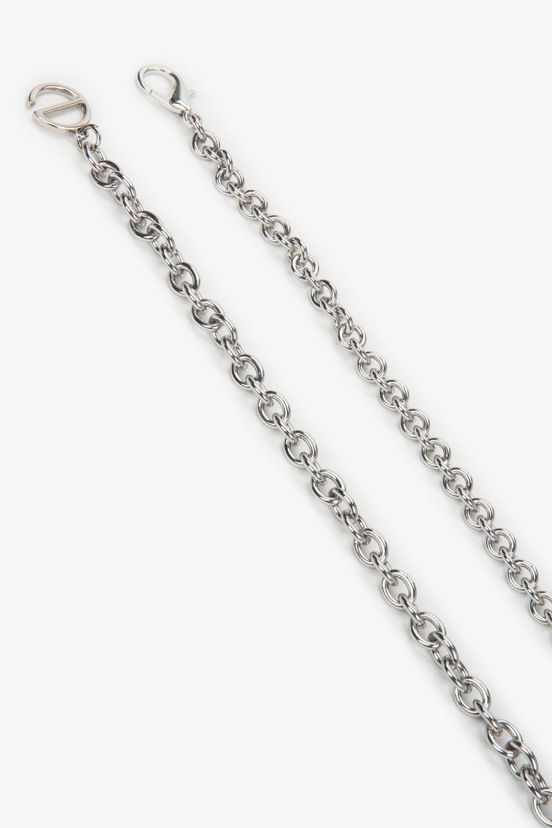 Srebrny pasek-łańcuszek na biodra z karabińczykiem Estro ER00118257.