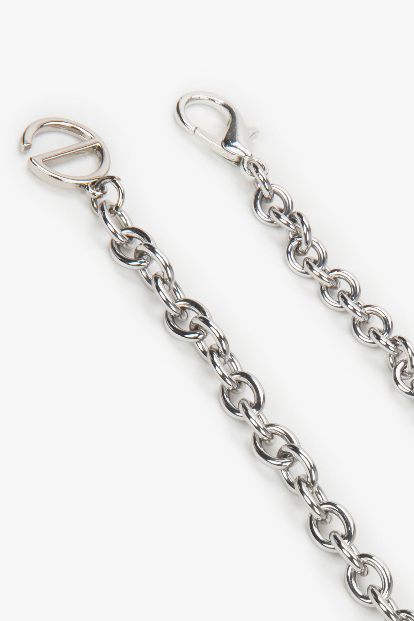 Z karabińczykiem, srebrny pasek-łańcuszek na biodra Estro ER00118257.