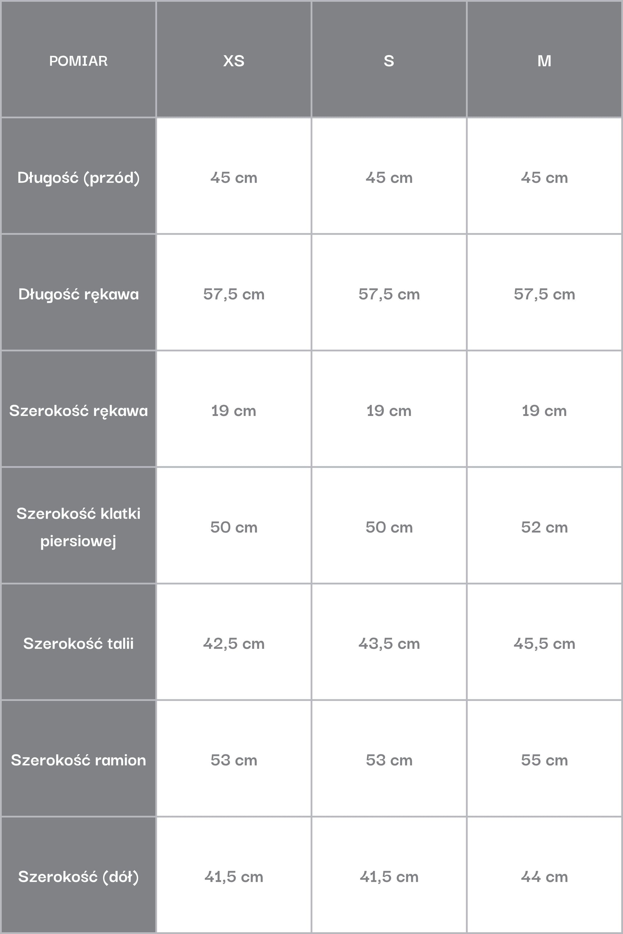 Krótki czarny kożuch damski ze sztucznej skóry i futra Estro ER00120533 - tabela rozmiarów.