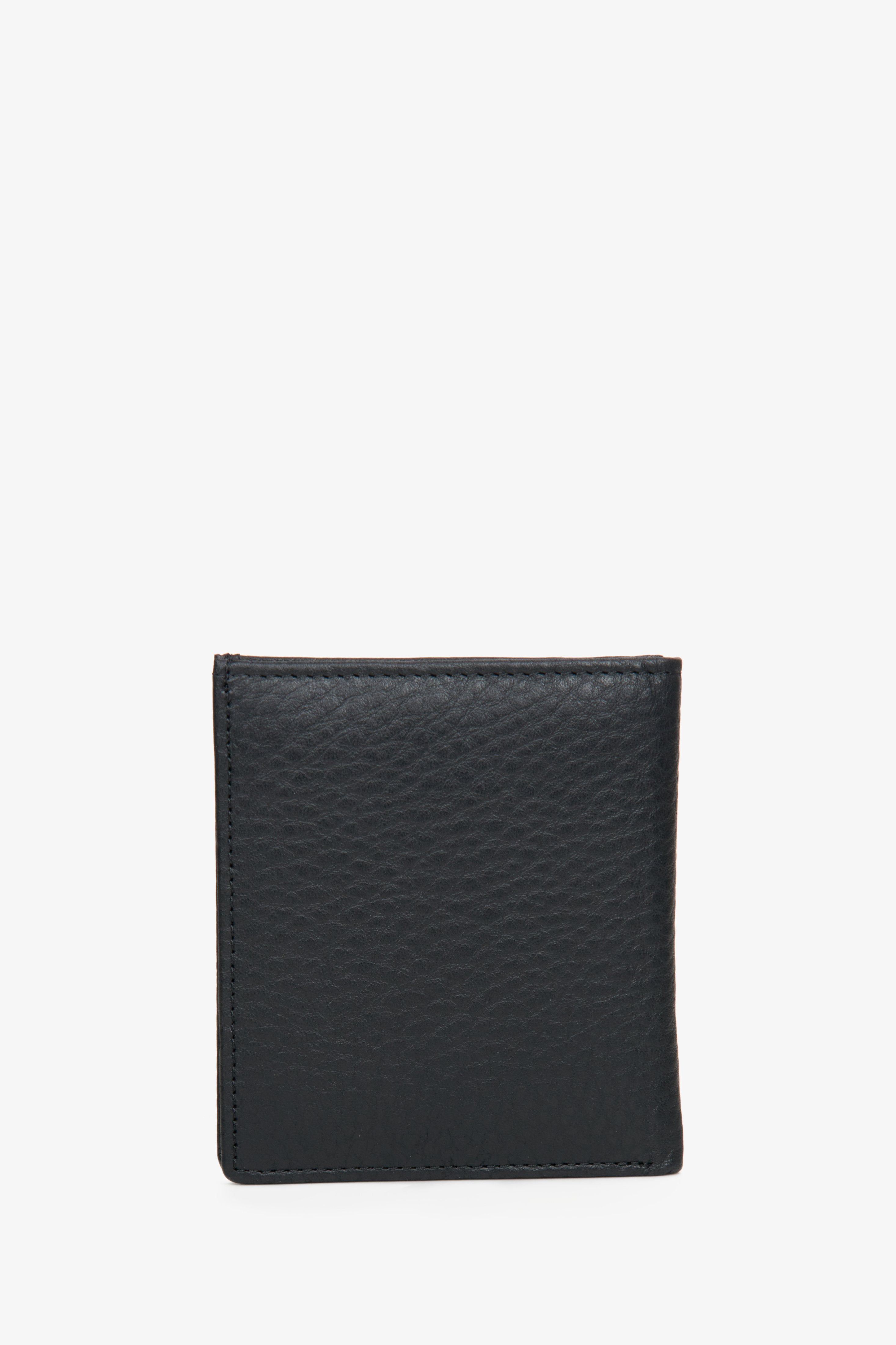 Czarny kompaktowy portfel męski Estro.
