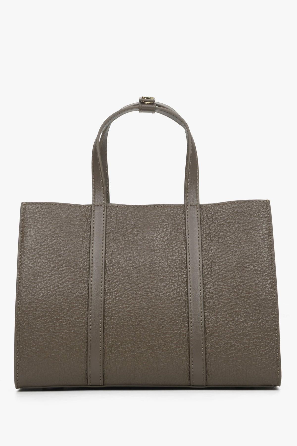 Skórzana brązowa torba shopper Estro.