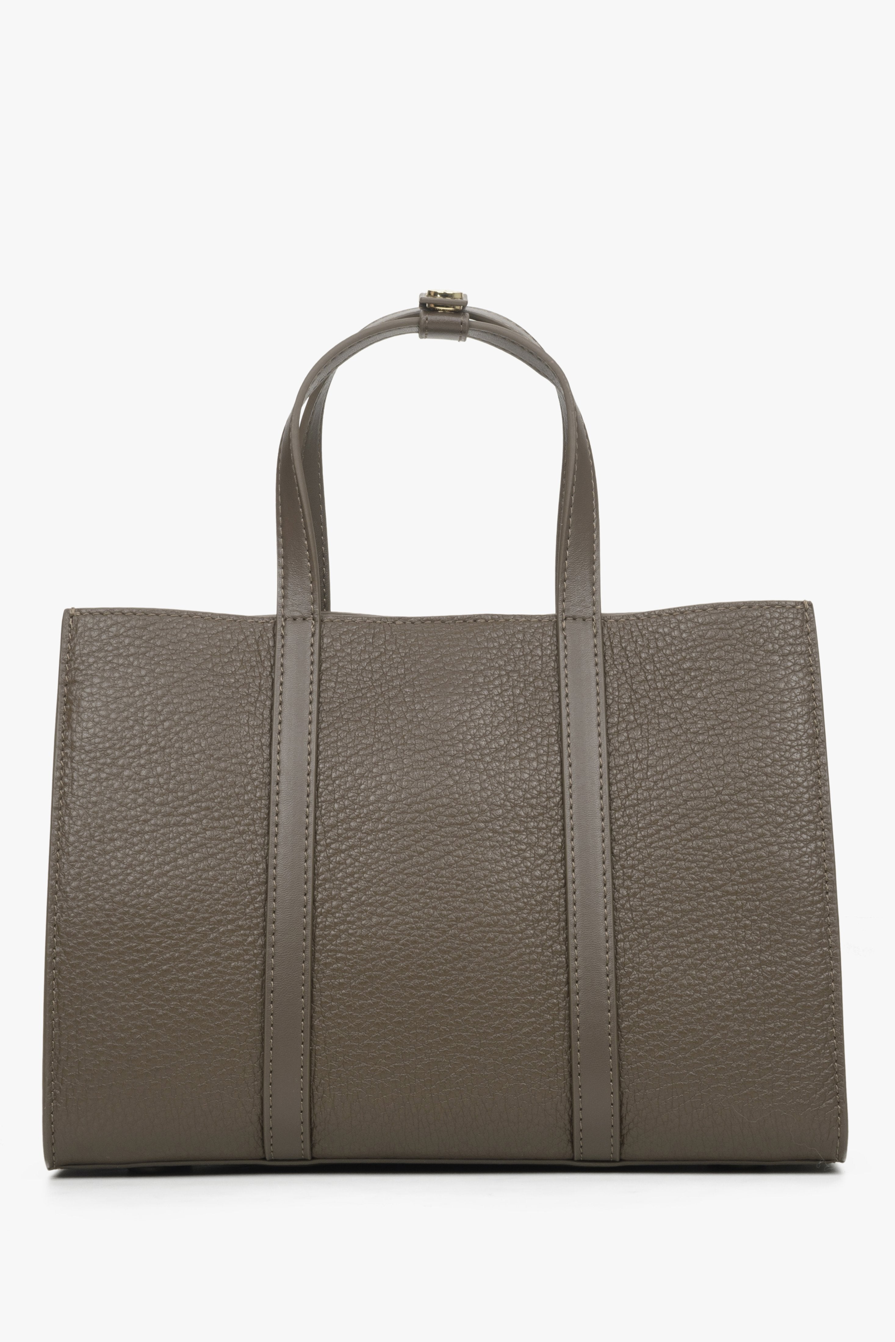 Skórzana brązowa torba shopper Estro.