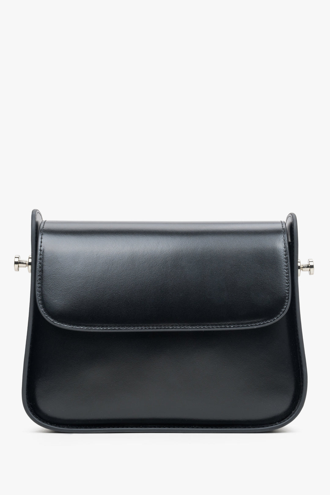 Skórzana torebka damska na ramię w kolorze czarnym marki Estro.