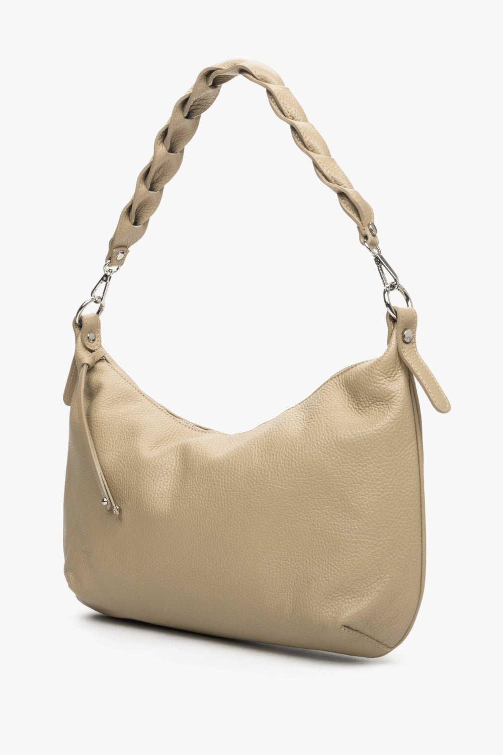 Damska torebka shoulder bag marki Estro w kolorze beżowym.