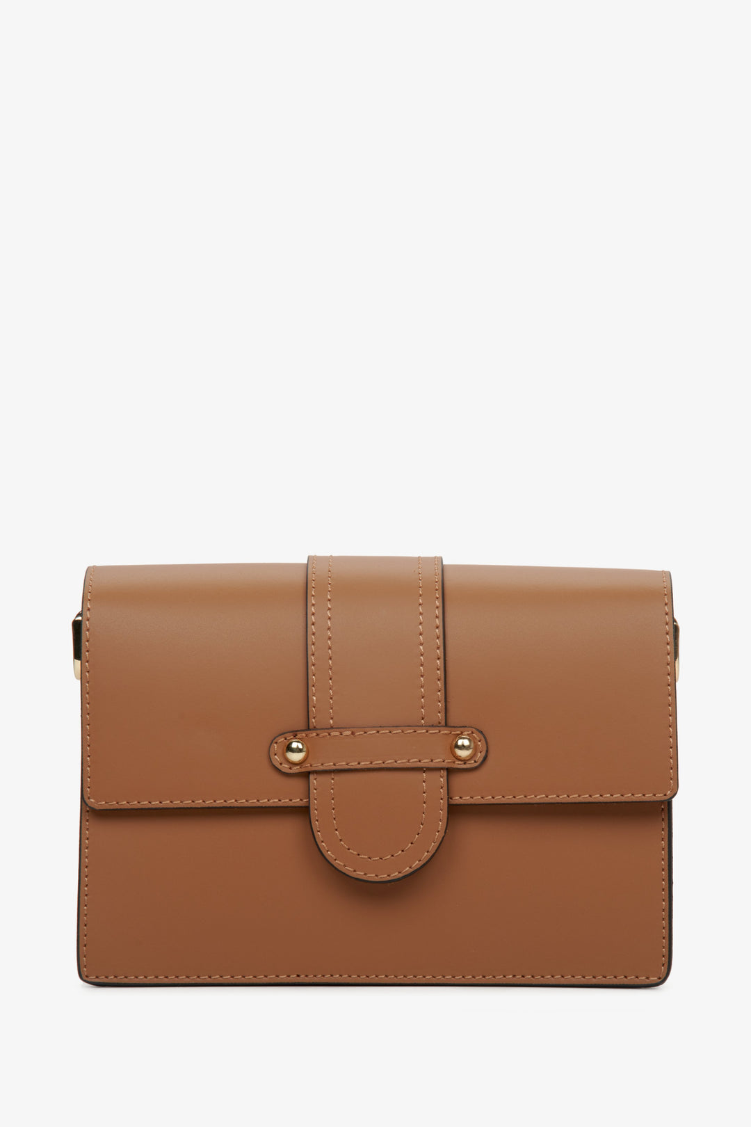 Mała brązowa torebka damska z włoskiej skóry naturalnej Estro ER00112995