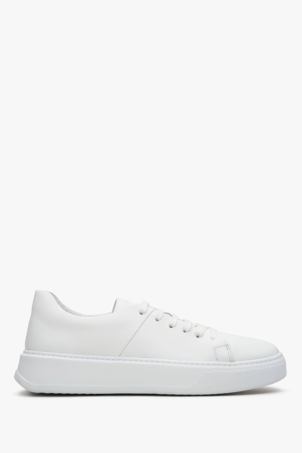 Sneakersy damskie białe ze skóry naturalnej Estro ER00112374