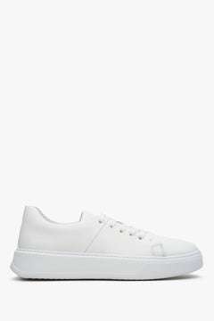 Sneakersy damskie białe ze skóry naturalnej Estro ER00112374