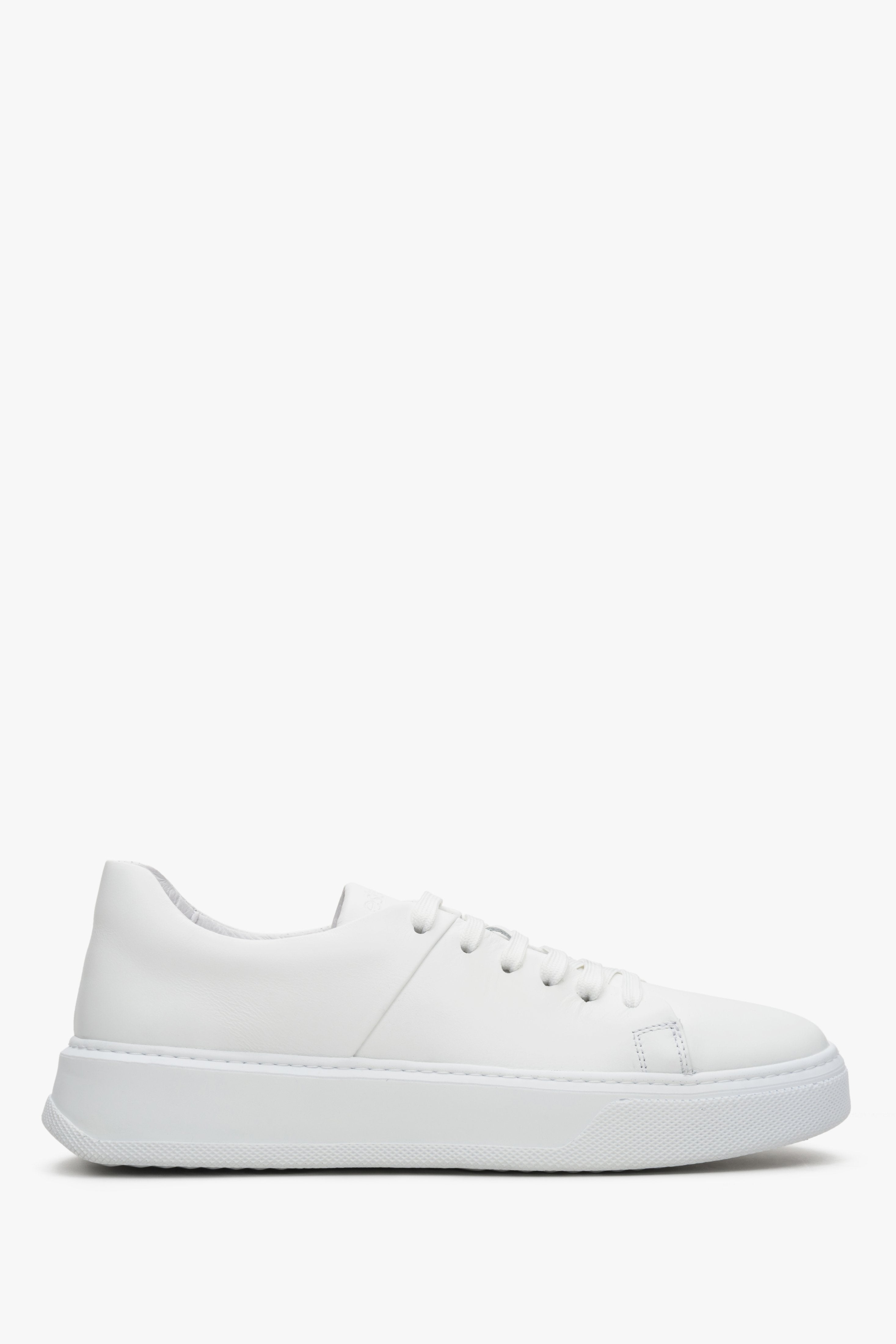 Sneakersy damskie białe ze skóry naturalnej Estro ER00112374